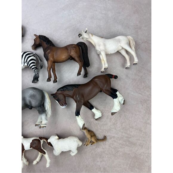 Schleich Horse Zebra Donkey Foal Lot HTF Retired 14 Total - Picture 11 of 11